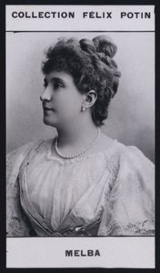 Madame Nellie Melba (1860) (s/hvitt-bilde) av European Photographer