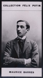 Maurice Barres (1862) (s/hvitt-bilde) av European Photographer