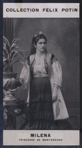 Milena, prinsesse av Montenegro (1847) (s/h-bilde) av European Photographer