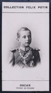 Oscar, prins av Preussen (1888) (s/hvitt-bilde) av European Photographer