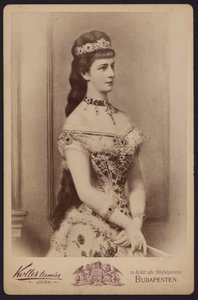 Portrett, keiserinne Elisabeth av Østerrike, kjent som Sisi (s/h-foto) av European Photographer
