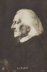 Portrett av Franz Liszt av European Photographer
