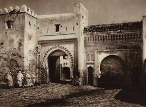 Tetuan, Gamle byporten (s/hvitt bilde) av European Photographer