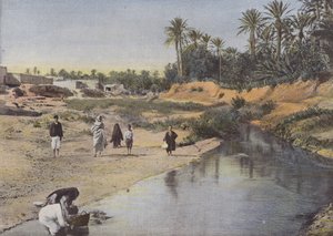 Utsikt over kantene av Oued-Gabes av European Photographer