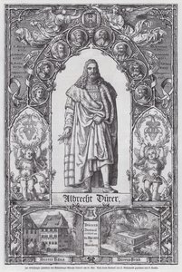 400-årsjubileet for fødselen til den tyske kunstneren Albrecht Durer (gravering) av European School