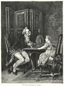 En duett (litho) av European School
