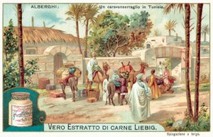 Caravanserai i Tunisia (chromolitho) av European School
