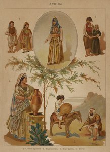 Afrika (farge litho) av European School