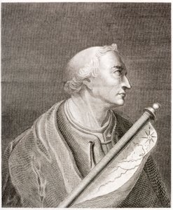Amerigo Vespucci , italiensk navigatør og oppdagelsesreisende (gravering) av European School