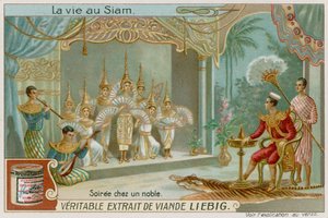 An evening party of a nobleman  av European School