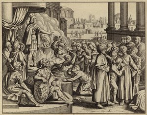 Antiokus og martyrdøden til kvinnen med syv sønner (gravering) av European School