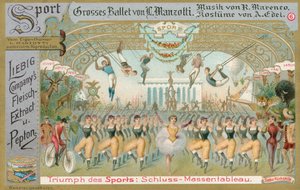 Ballett, Liebig-kort, tidlig på 1900-tallet (kromo) av European School
