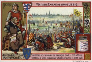 Velsignelse av den flamske hæren før slaget ved Courtrai, 1302 av European School