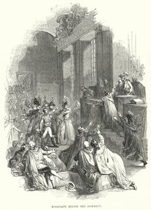 Bonaparte før forsamlingen (gravering) av European School