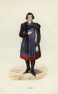 Bourgeois (farget gravering) av European School