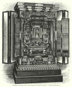 Buddhistisk husalter, fra Japan (gravering) av European School