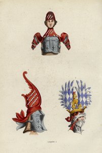 Casques (farget gravering) av European School