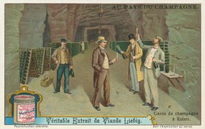 Champagne, Liebig-kort, tidlig på 1900-tallet (kromo) av European School
