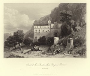 Kapellet i Santa Rosalia, Monte Pellegrino, Palermo, Sicilia, Italia av European School