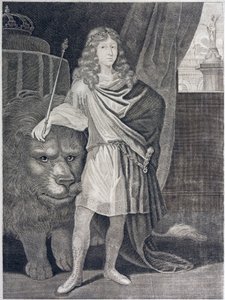 Karl XI, konge av Sverige (gravering) av European School