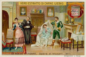 Cherubino, greven, Susannah og Basilio av European School