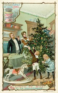 juletre (chromolitho) av European School