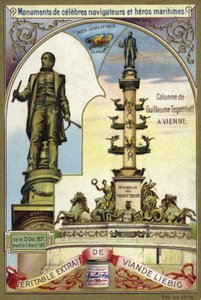 Søyle av Wilhelm von Tegetthoff, østerriksk admiral, Wien av European School