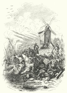 John av Böhmens død i slaget ved Crecy, 1346 av European School