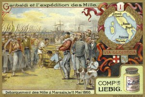 Ilandstigning av de tusen, Marsala, Sicilia, 11. mai 1860 av European School