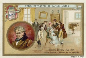 Edward Jenner, engelsk lege og vitenskapsmann som oppdaget en vaksine mot kopper av European School