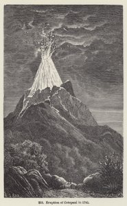 Utbrudd av Cotopaxi i 1741 (gravering) av European School