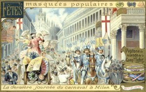 Siste dag med karneval i Milano av European School
