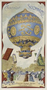 Første bemannede ballongflyging, november 1783 av European School
