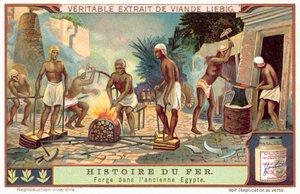 Forge i det gamle Egypt (chromolitho) av European School