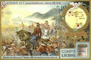 Garibaldi forplikter sine reserver, slaget ved Volturnus, Italia, 1. oktober 1860 av European School