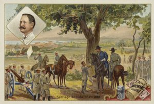 General Toral og spanjolenes overgivelse etter beleiringen av Santiago de Cuba, spansk-amerikansk krig, 17. juli 1898 av European School