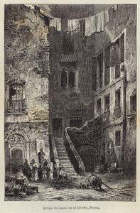 Gruppe med hus i Ghettoen, Roma av European School