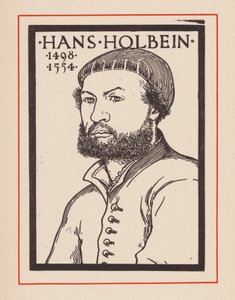 Hans Holbein den yngre , tysk kunstner (lito) av European School