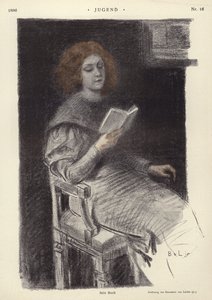 Boken hennes (litho i farge) av European School