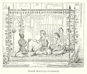 Hinduisk ekteskapsseremoni (gravering) av European School