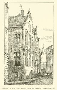 Furukjeglens hus, Brugge, hvor St Ignatius bodde (gravering) av European School