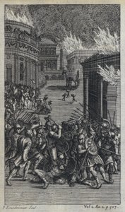 Illustrasjon for John Drydens oversettelse av Virgils Aeneid (gravering) av European School
