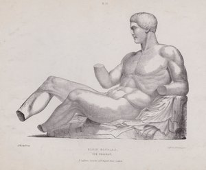 Illustrasjon for The Anatomy of the External Forms of Man: Elgin Marbles, The Theseus (litho) av European School