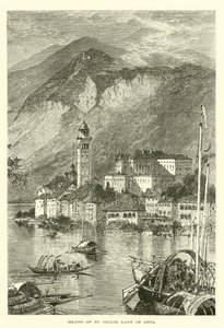 Øya St Giulio, Ortasjøen (gravering) av European School