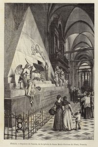 Italia - Canovas grav, i kirken Santa Maria Gloriosa dei Frari, Venezia