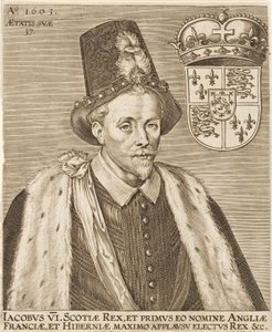 James VI av Skottland og James I av England, pub. 1603. av European School