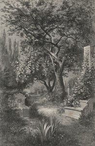 Alcinous Garden (gravering) av European School