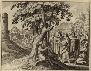 Jesus Kristus og tolleren Sakkeus (gravering) av European School