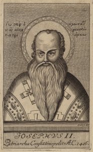 Joseph II, patriark av Konstantinopel (gravering) av European School
