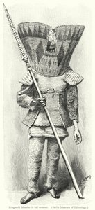 Kingsmill Islander i full rustning (gravering) av European School